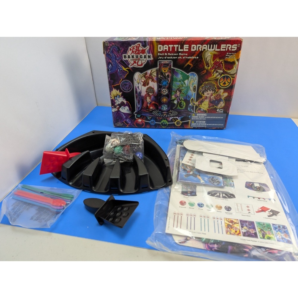 Bakugan Battle Brawlers Skill & Action Game Complete Set with 6 Figures